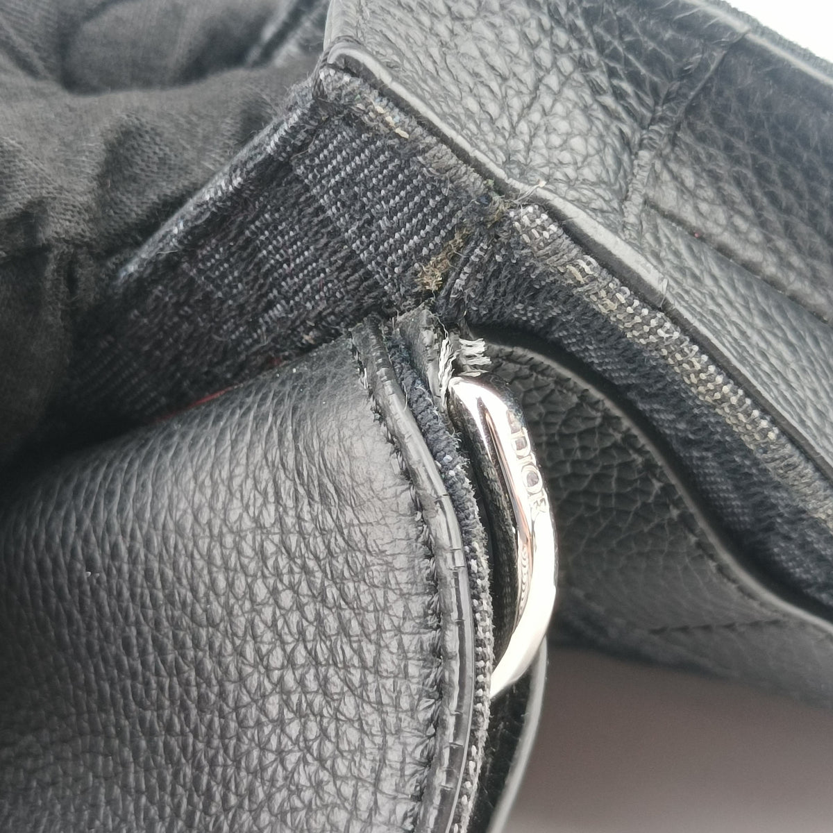 Pre-owned Christian Dior Saddle Black Jacquard  bum bag/waist bag | stylenewstar
