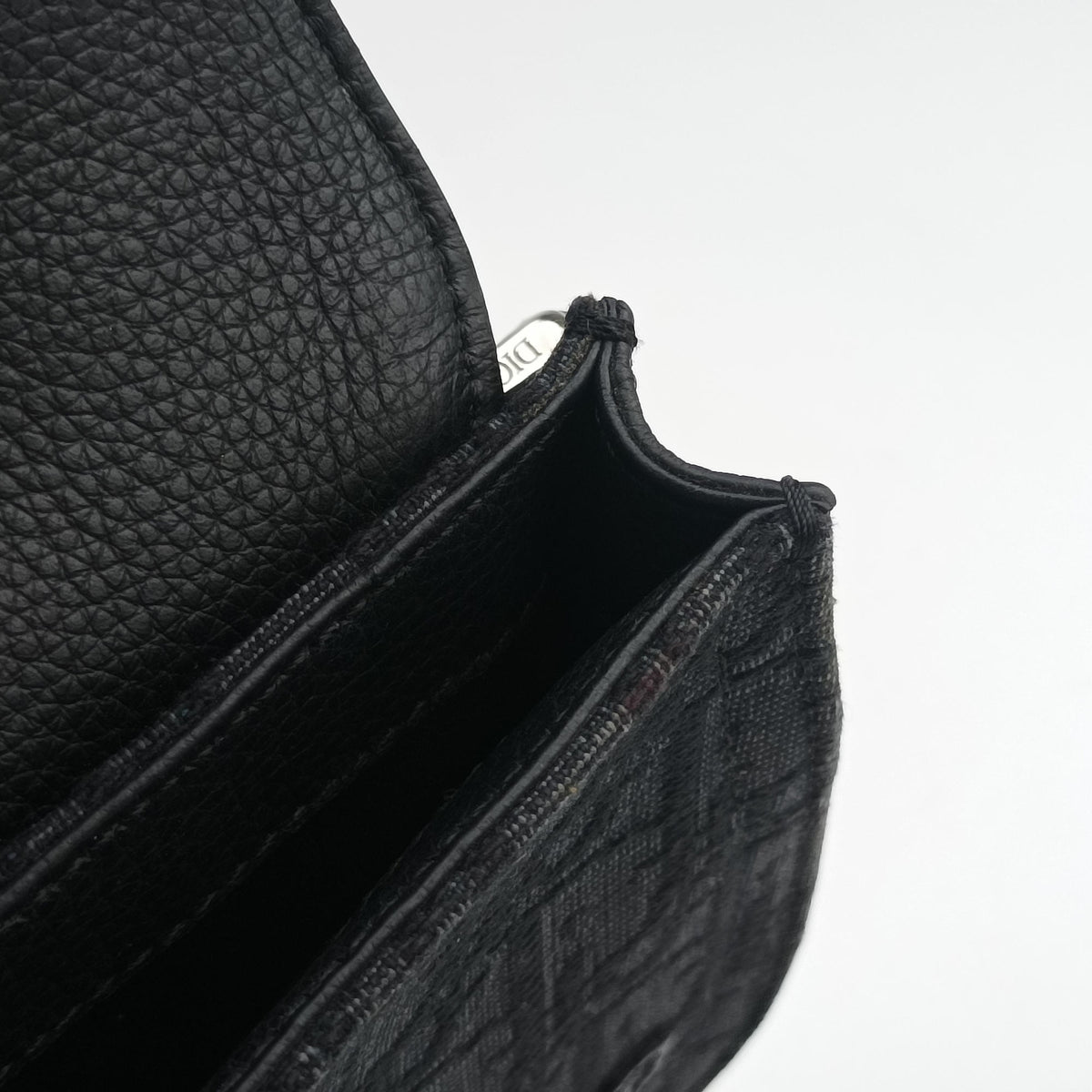 Pre-owned Christian Dior Saddle Black Jacquard  bum bag/waist bag | stylenewstar