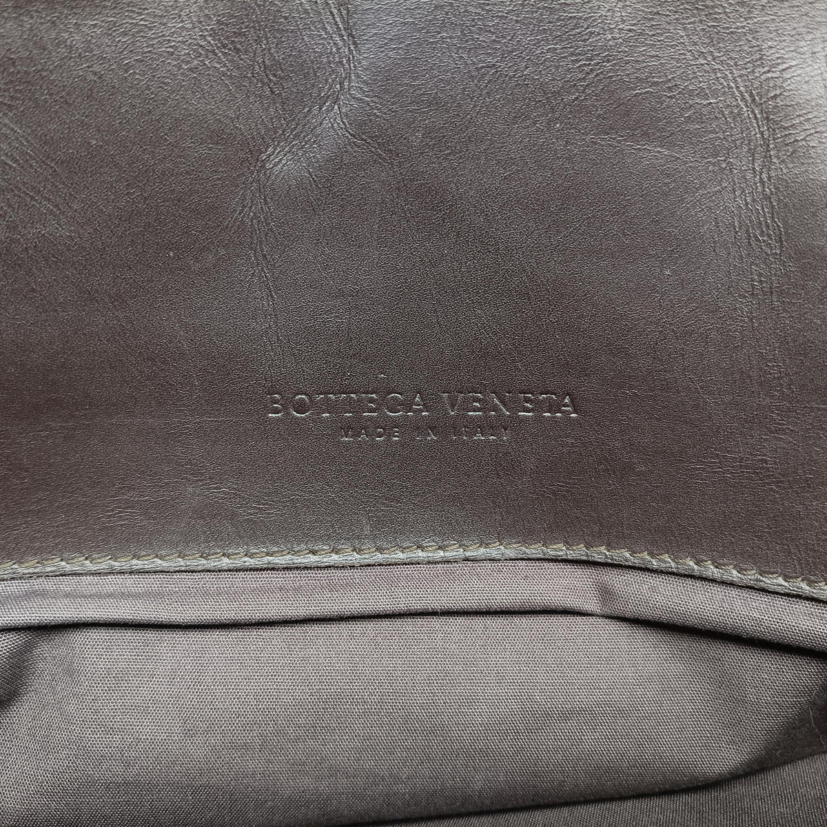 Vintage Bottega Veneta Intrecciato Brown lambskin  handbag | stylenewstar