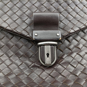 Vintage Bottega Veneta Intrecciato Brown lambskin  handbag | stylenewstar