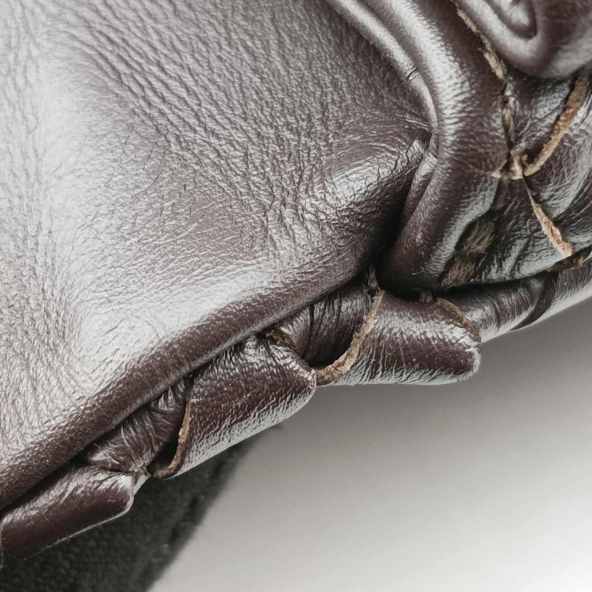Vintage Bottega Veneta Intrecciato Brown lambskin  handbag | stylenewstar