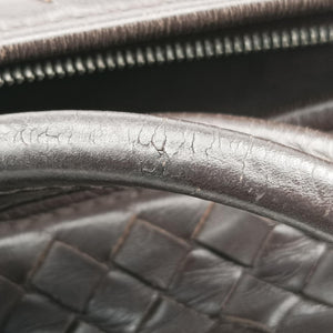 Vintage Bottega Veneta Intrecciato Brown lambskin  handbag | stylenewstar