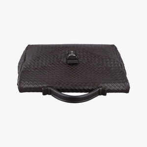 Vintage Bottega Veneta Intrecciato Brown lambskin  handbag | stylenewstar