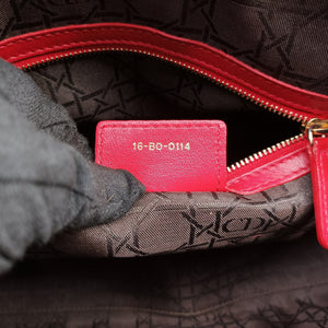 Vintage Christian Dior Lady Dior Red lambskin  handbag | stylenewstar