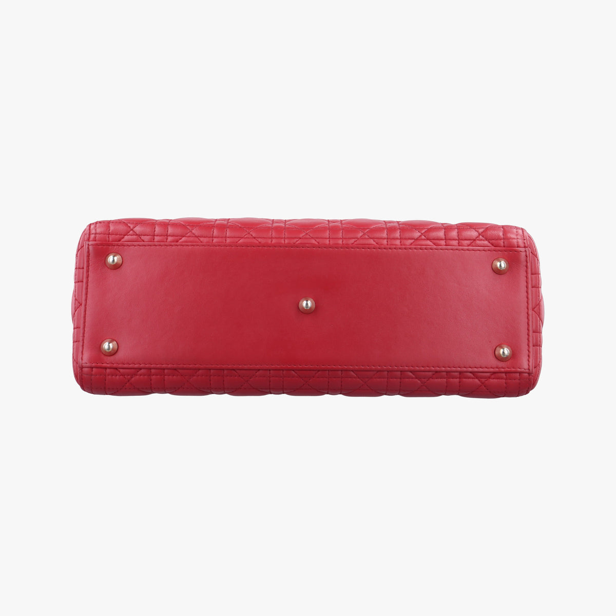 Vintage Christian Dior Lady Dior Red lambskin  handbag | stylenewstar