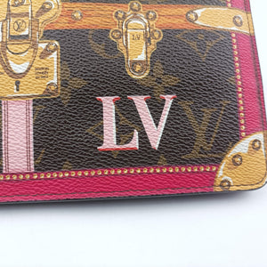 Pre-owned Louis Vuitton Pochette Weekend brown×Fuchsia Pink Monogram Canvas M62456 shoulderbag | stylenewstar