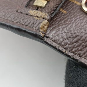 Pre-owned Louis Vuitton Pochette Weekend brown×Fuchsia Pink Monogram Canvas M62456 shoulderbag | stylenewstar