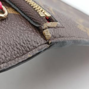 Pre-owned Louis Vuitton Pochette Weekend brown×Fuchsia Pink Monogram Canvas M62456 shoulderbag | stylenewstar