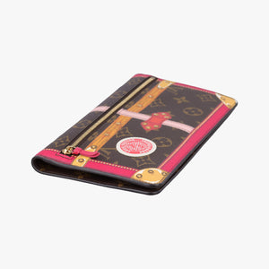 Pre-owned Louis Vuitton Pochette Weekend brown×Fuchsia Pink Monogram Canvas M62456 shoulderbag | stylenewstar
