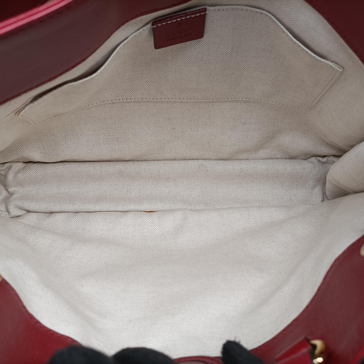 Pre-owned Gucci HORSEBIT 1955 Red Leather 621144 shoulderbag | stylenewstar