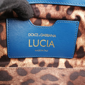 Vintage Dolce & Gabbana Quilted Lucia Embellished Blue Denim  shoulderbag | stylenewstar