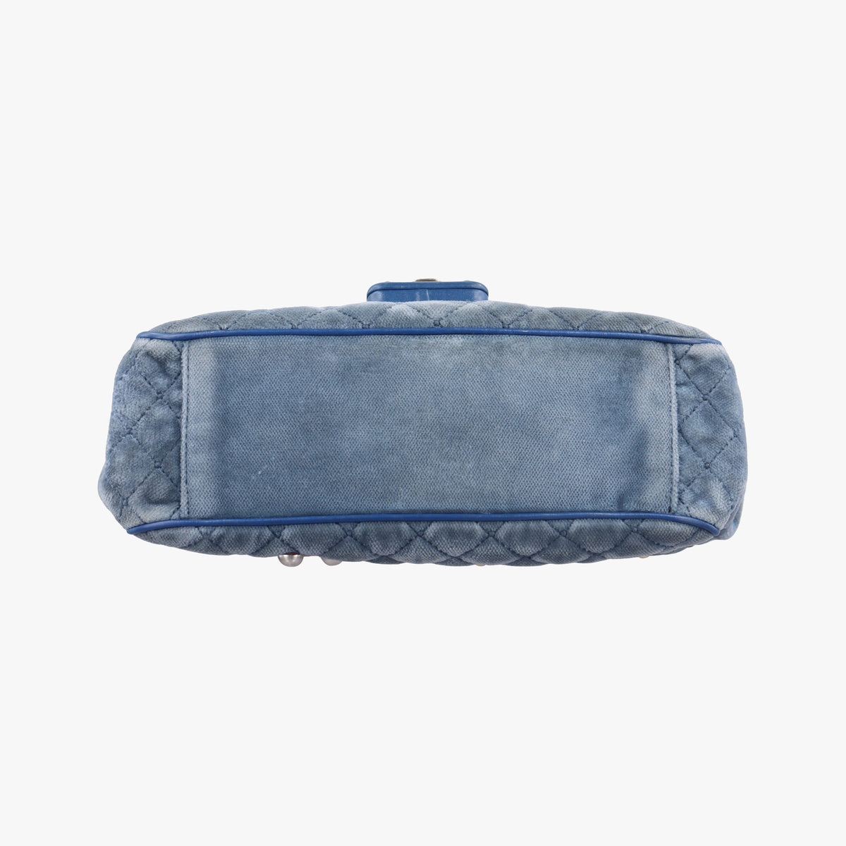 Vintage Dolce & Gabbana Quilted Lucia Embellished Blue Denim  shoulderbag | stylenewstar