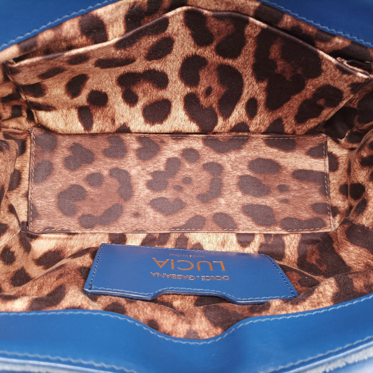 Vintage Dolce & Gabbana Quilted Lucia Embellished Blue Denim  shoulderbag | stylenewstar