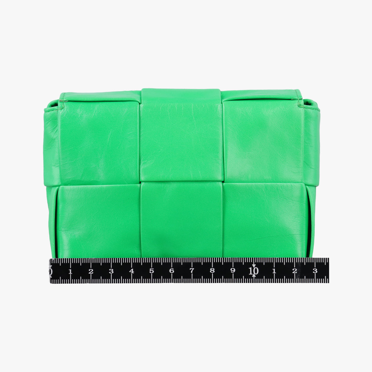 Pre-owned Bottega Veneta candy cassette Green lambskin  shoulderbag | stylenewstar