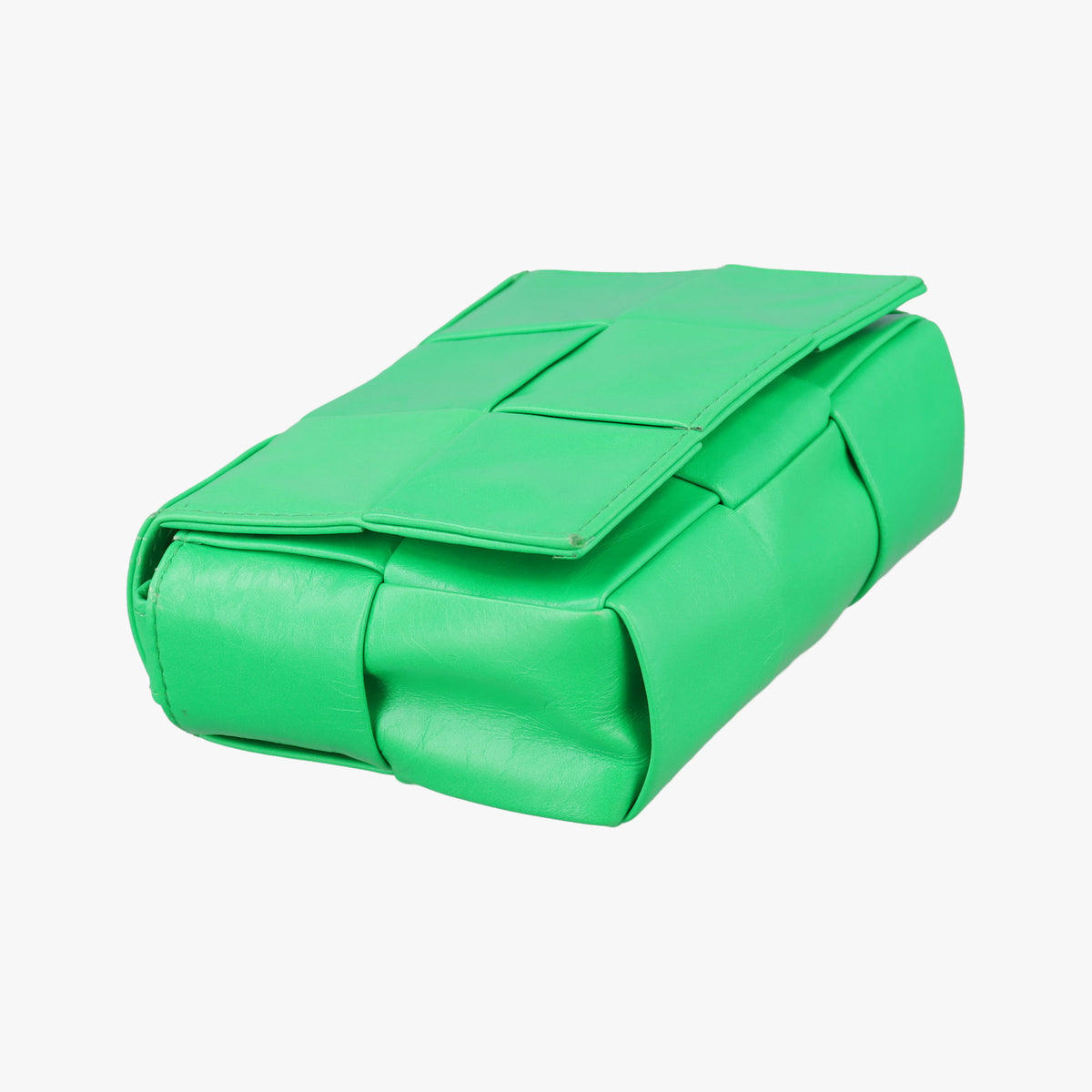 Pre-owned Bottega Veneta candy cassette Green lambskin  shoulderbag | stylenewstar