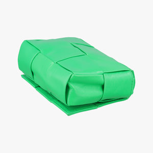 Pre-owned Bottega Veneta candy cassette Green lambskin  shoulderbag | stylenewstar