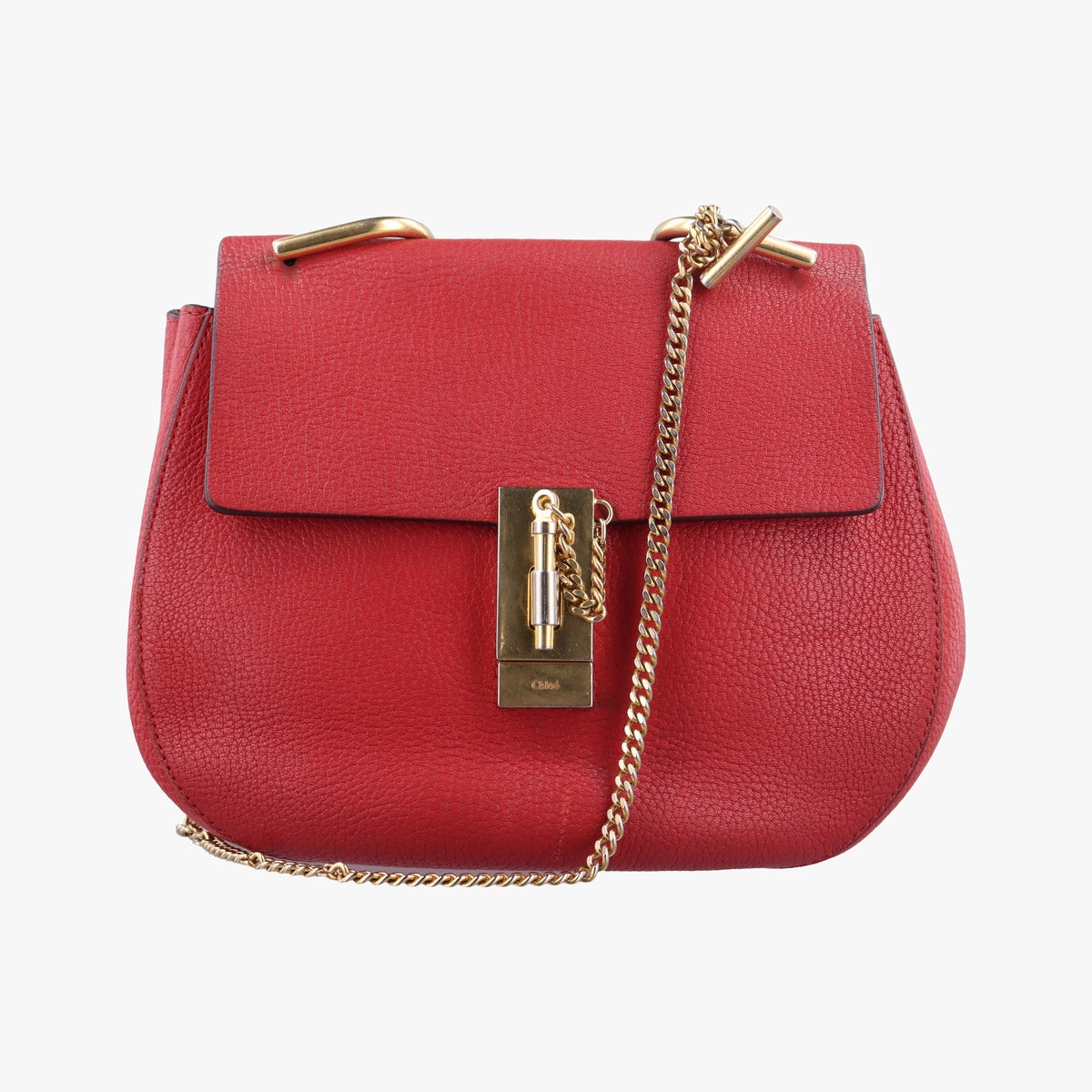 Vintage Chloe DREW Red Leather  shoulderbag | stylenewstar