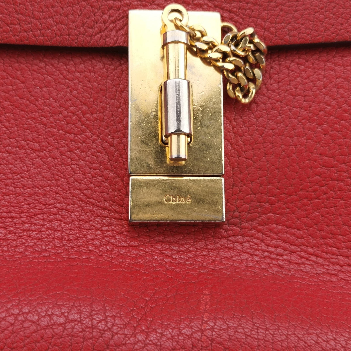 Vintage Chloe DREW Red Leather  shoulderbag | stylenewstar