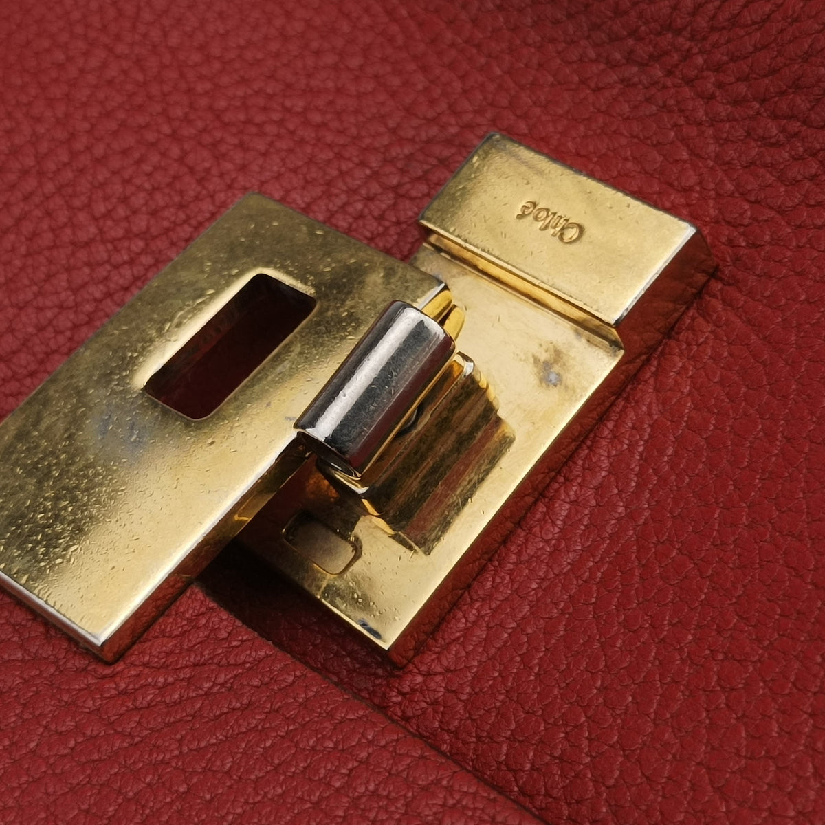 Vintage Chloe DREW Red Leather  shoulderbag | stylenewstar