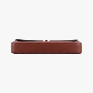 Vintage Fendi Kan I F Brown Leather 8BS032 shoulderbag | stylenewstar
