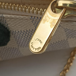 Pre-owned Louis Vuitton Pochette Mila MM AZUR Damier Canvas N60027 handbag | stylenewstar