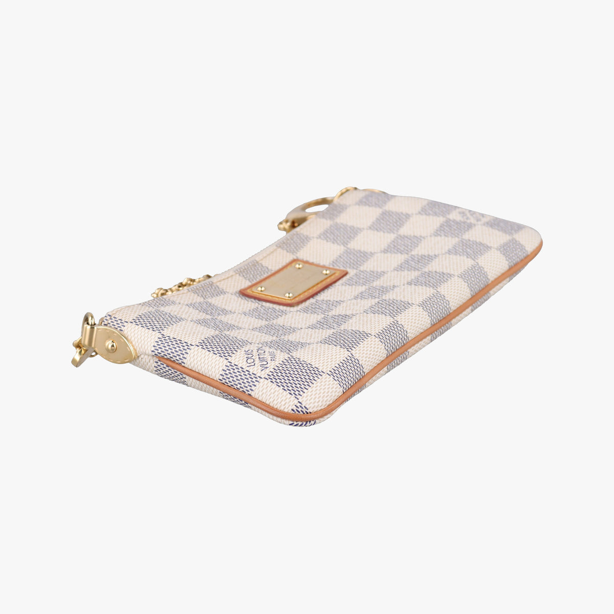 Pre-owned Louis Vuitton Pochette Mila MM AZUR Damier Canvas N60027 handbag | stylenewstar