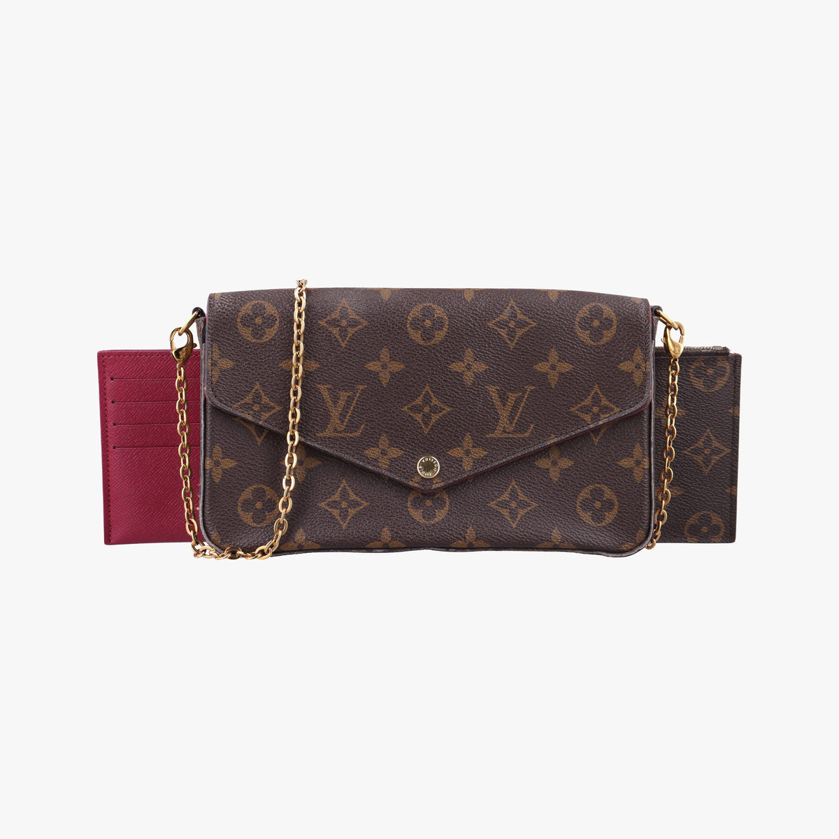 Secondhand Louis Vuitton Pochette Felicie Brown Monogram Canvas M61276 shoulderbag | stylenewstar