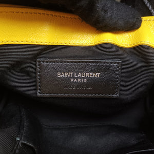 Pre-owned Yves Saint Laurent Baby Chai Yellow Leather 399289 shoulderbag | stylenewstar
