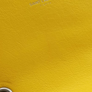 Pre-owned Yves Saint Laurent Baby Chai Yellow Leather 399289 shoulderbag | stylenewstar