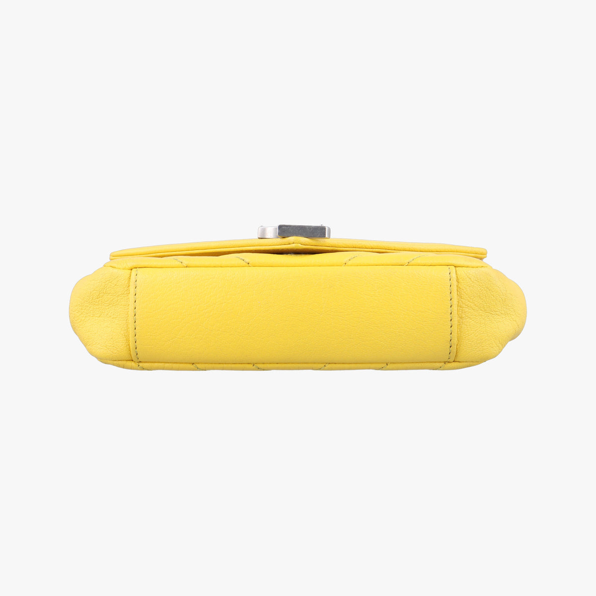 Pre-owned Yves Saint Laurent Baby Chai Yellow Leather 399289 shoulderbag | stylenewstar