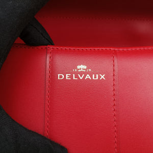 Pre-owned Delvaux Brillon MM Red leather  handbag | stylenewstar