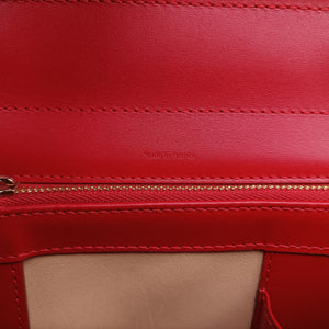 Pre-owned Delvaux Brillon MM Red leather  handbag | stylenewstar