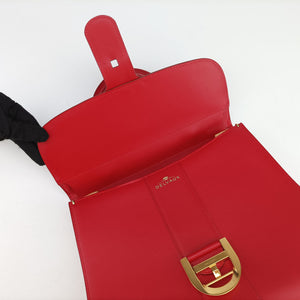Pre-owned Delvaux Brillon MM Red leather  handbag | stylenewstar