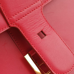 Pre-owned Delvaux Brillon MM Red leather  handbag | stylenewstar