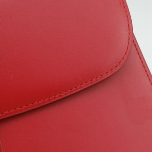 Pre-owned Delvaux Brillon MM Red leather  handbag | stylenewstar