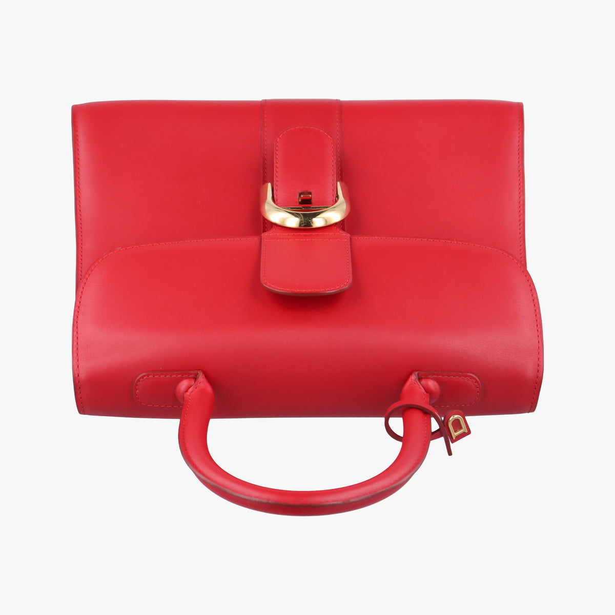 Pre-owned Delvaux Brillon MM Red leather  handbag | stylenewstar