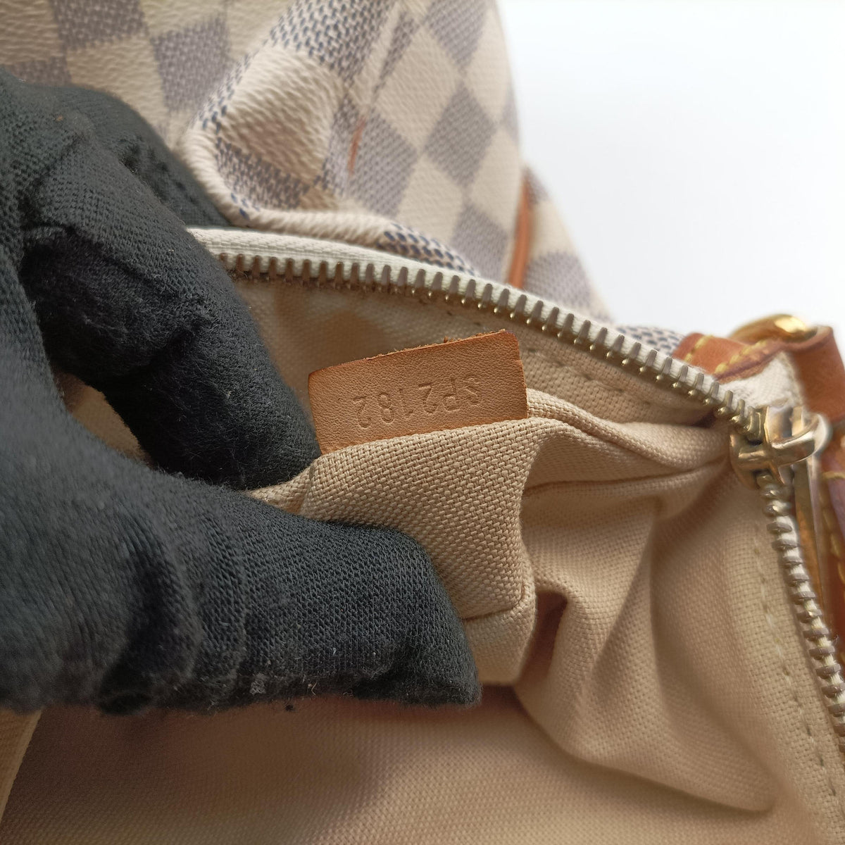 Pre-owned Louis Vuitton SIRACUSA MM Azur Damier Canvas N41112 shoulderbag | stylenewstar