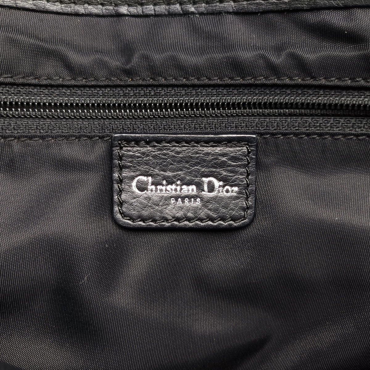 Pre-owned Christian Dior Trotter Street Chic Black Canvas x Leather  shoulderbag | stylenewstar