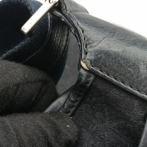 Pre-owned Christian Dior Trotter Street Chic Black Canvas x Leather  shoulderbag | stylenewstar