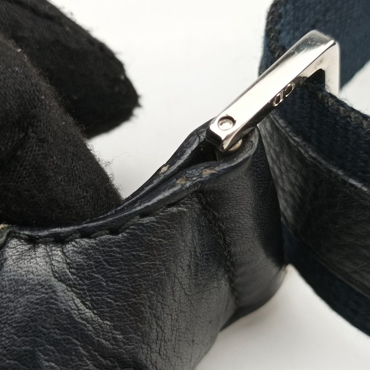 Pre-owned Christian Dior Trotter Street Chic Black Canvas x Leather  shoulderbag | stylenewstar