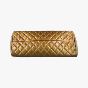Pre-owned Chanel Mademoiselle Bowling Golden Patent A50557 shoulderbag | stylenewstar
