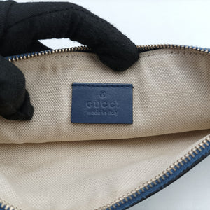 Pre-owned Gucci GG Craft Beige x Blue Canvas×Leather 247209 handbag | stylenewstar