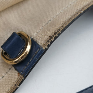 Pre-owned Gucci GG Craft Beige x Blue Canvas×Leather 247209 handbag | stylenewstar