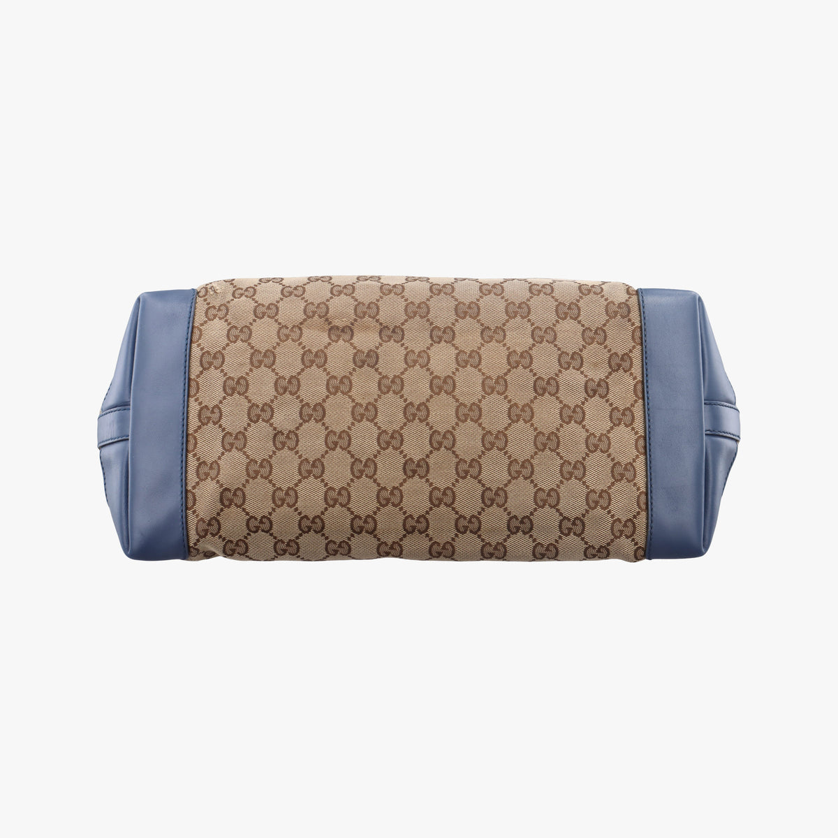 Pre-owned Gucci GG Craft Beige x Blue Canvas×Leather 247209 handbag | stylenewstar