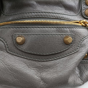 Pre-owned Balenciaga Giant City Grey lambskin  shoulderbag | stylenewstar