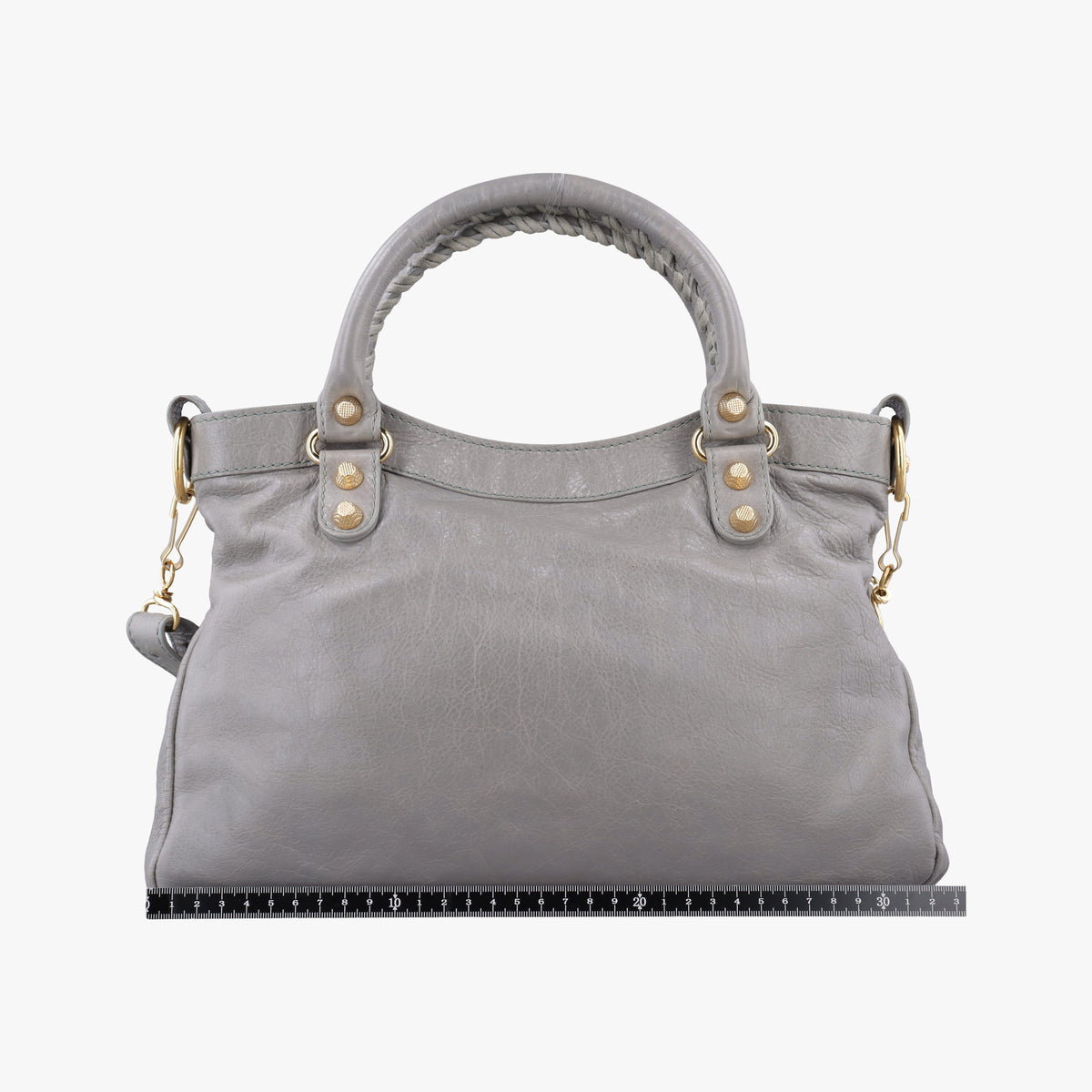 Pre-owned Balenciaga Giant City Grey lambskin  shoulderbag | stylenewstar