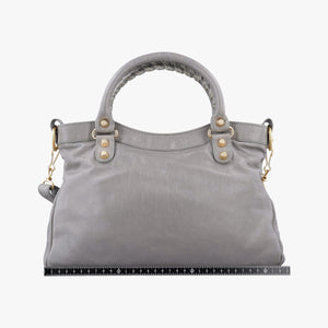 Pre-owned Balenciaga Giant City Grey lambskin  shoulderbag | stylenewstar
