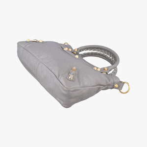 Pre-owned Balenciaga Giant City Grey lambskin  shoulderbag | stylenewstar
