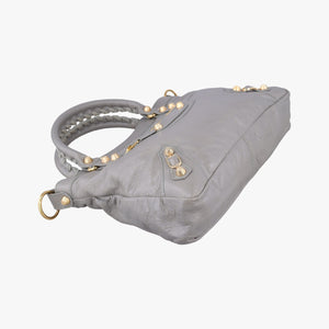 Pre-owned Balenciaga Giant City Grey lambskin  shoulderbag | stylenewstar