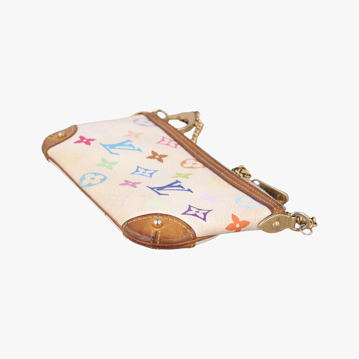 Secondhand Louis Vuitton Pochette Mira MM Pouch white Monogram Multicolor M60096 shoulderbag | stylenewstar